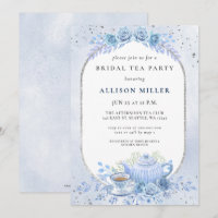 Chá de panela Rustic Blue Floral Tea Party