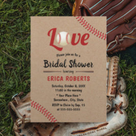 Convites Chá de panela Rustic Kraft de Casamento Esportivo