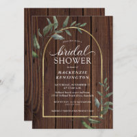 Chá de panela Rústico de Arco Dourado Eucalyptus