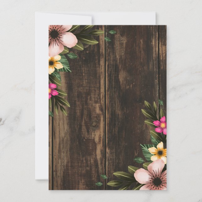 Convites Chá de panela Rústico de Celeiro Elegante (Frente)