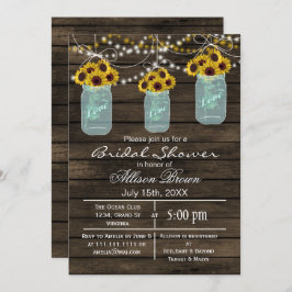 Convites Chá de panela rústico de maçaricos de madeira