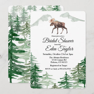 Convites Chá de panela Rústico de Mose de Árvore