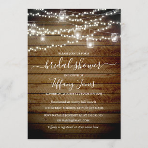 Convites Chá de panela rústico do quintal das luzes