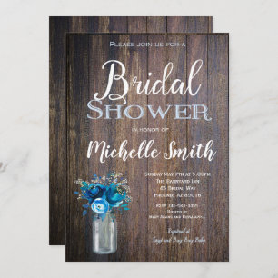 Convites Chá de panela rústico, rústico, floral