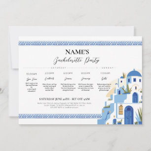 Convites Chá de panela Santorini Grécia Itinerária Grego