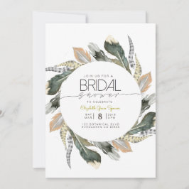 Convites Chá de panela selvagem | Círculo de Aquarela De Pe