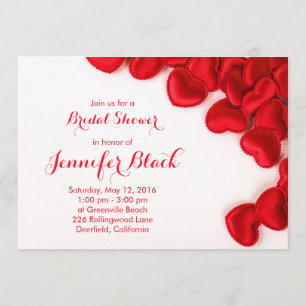 Convites Chá de panela Simples de Dia de os namorados Verme