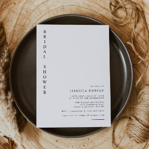 Convites Chá de panela Simples Moderno e Minimalista HARPER