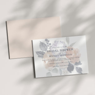 Convites Chá de panela Simples Russo Floral Horizontal Inv