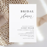 Convites Chá de panela Simples Rustic<br><div class="desc">Chá de panela Simples Rustic Elegant Adicionar texto personalizado às costas para fornecer qualquer informação adicional necessária aos seus convidados.</div>