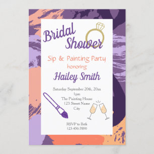 Convites Chá de panela Sip e Partido de Pintura