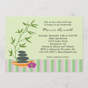 Convites Chá de panela Spa