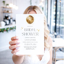 Chá de panela Sparkle de Bola de Disco Dourado