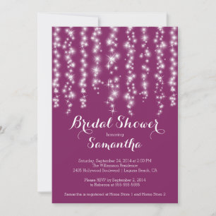 Convites Chá de panela Sparkle moderno