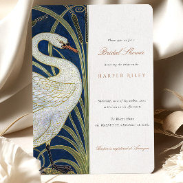 Convites Chá de panela Swan Walter Crane