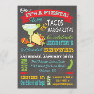 Convites Chá de panela Tacos e Tequila
