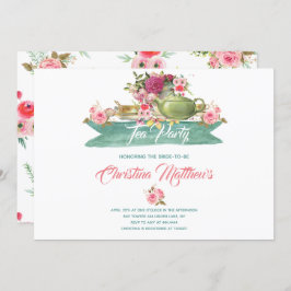 Convites Chá de panela Tea Party