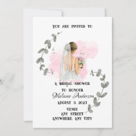 Convites CHÁ DE PANELA, tema romântico da noiva