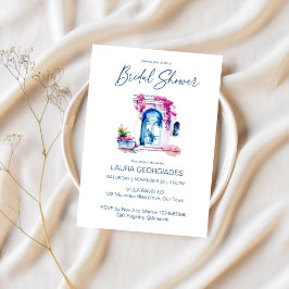 Convites Chá de panela temático Bougainvillea Mediterrânica