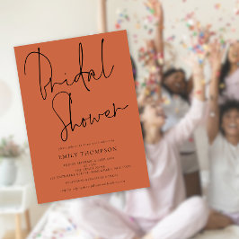 Convites Chá de panela Terracotta na moda