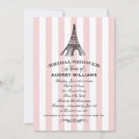 Chá de panela Torre Eiffel Paris Rosa Blush