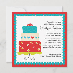 Convites Chá de panela Trendy Cake