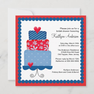 Convites Chá de panela Trendy Cake