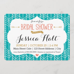 Convites Chá de panela tribal de Boho