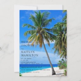 Convites Chá de panela Tropical de Praia de Verão