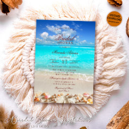 Convites Chá de panela Tropical de Praia Elegante Summer