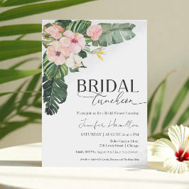 Convites Chá de panela Tropical Floral Bridal