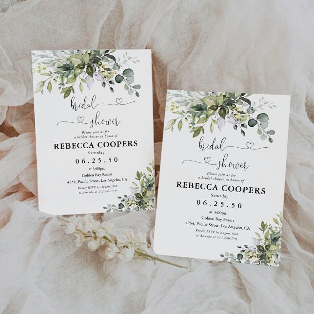 Convites Chá de panela verde (Criador carregado)