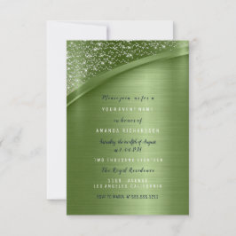 Convites Chá de panela Verde Aniversário Doce 16