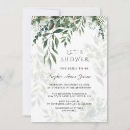 Convites Chá de panela verde aquoso