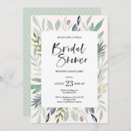 Convites Chá de panela verde da folha