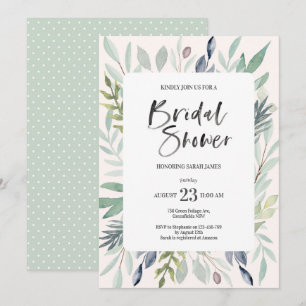 Convites Chá de panela verde da folha