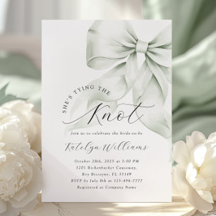 Convites Chá de panela Verde Elegante