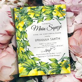 Convites Chá de panela vibrante Lemon Swirl