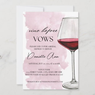 Convites Chá de panela Vino Before Vows