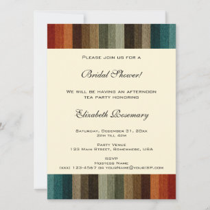 Convites Chá de panela Vintage, Bandas de outono Quentes