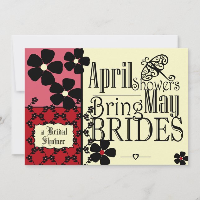 Convites Chá de panela Vintage Garden (Frente)