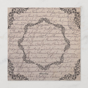 Convites Chá de panela Vintage Vitoriano