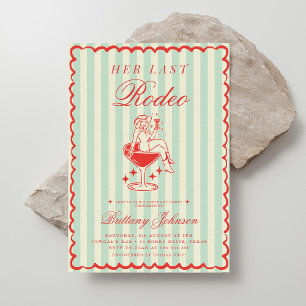 Convites Chá de panela Vintage Western Last Rodeo