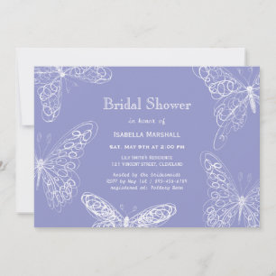 Convites Chá de panela violeta da borboleta