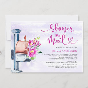 Convites Chá de panela Virtual de Watercolor por Correio
