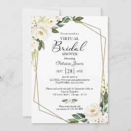 Convites Chá de panela Virtual Geométrico