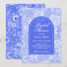 Chá de panela Vitoriano Real Azul Floral