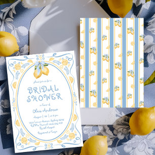 Convites Chá de panela Whimsical Italiano Lemon