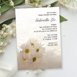 Convites Chá de panela White Lace and Daisies
