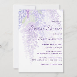 Convites Chá de panela Wisteria Wisteria